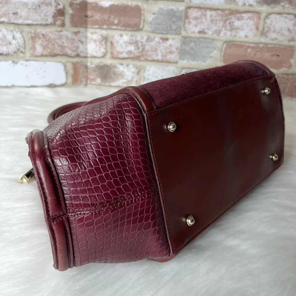 Brahmin Arden Satchel Tart Croc Embossed Leather - Picture 7 of 15
